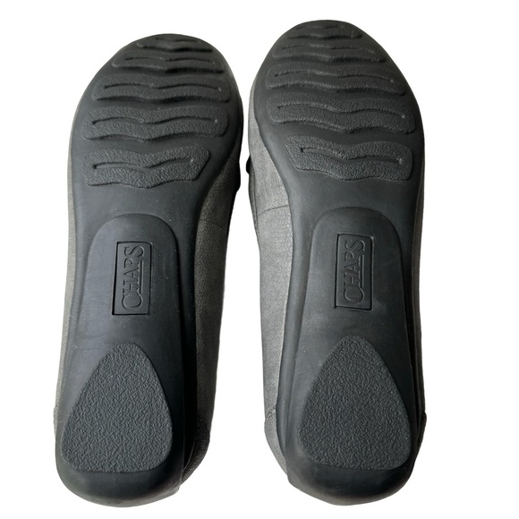 Chaps ‘Connie’ Driver Gray Flats Silver Buckle Size 10 - Picture 7 of 11